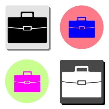 Briefcase. flat vector icon Stock Illustration