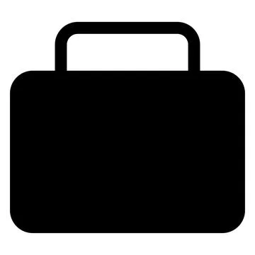 Briefcase glyph icon vector illustration isolated on white background Stock Illustration