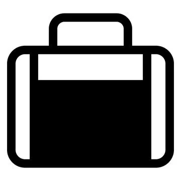 Briefcase glyph icon vector illustration isolated on white background Stock-Illustration