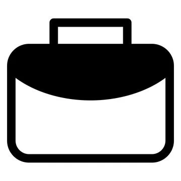 Briefcase glyph icon vector illustration isolated on white background Stock Illustration