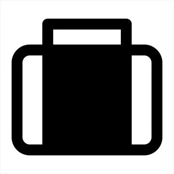 Briefcase glyph icon vector illustration isolated on white background Stock Illustration