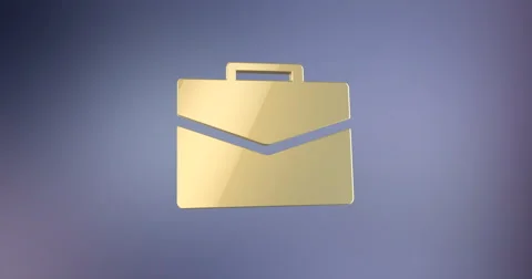 Briefcase Gold 3d Icon 4K Stock Footage 66509863
