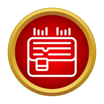 Briefcase icon with barcode lines for business data Stockillustratie