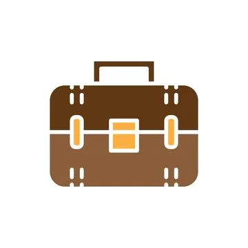 Briefcase icon design template isolated illustration Stock Illustration