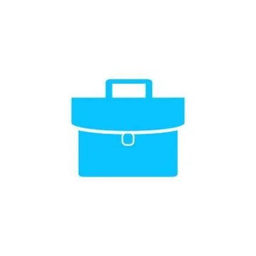 Briefcase icon flat. Stock Illustration