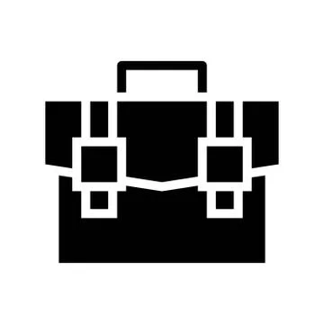 Briefcase icon. flat illustration of Briefcase vector icon for web Stock Illustration