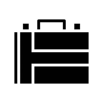 Briefcase icon. flat illustration of Briefcase vector icon for web Stock Illustration