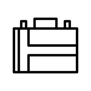 Briefcase icon. flat illustration of Briefcase vector icon for web Stock Illustration