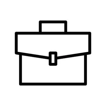 Briefcase icon. flat illustration of Briefcase vector icon for web Stock Illustration
