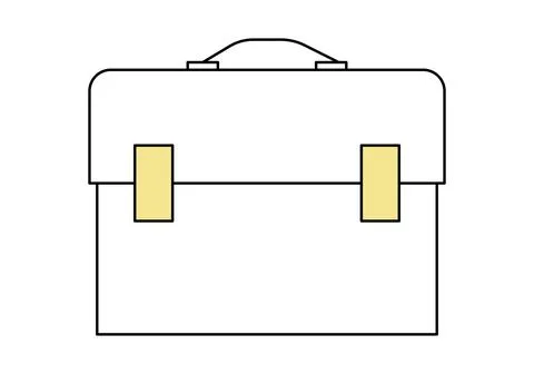 Briefcase icon. Flat vector illustration. Stock Illustration