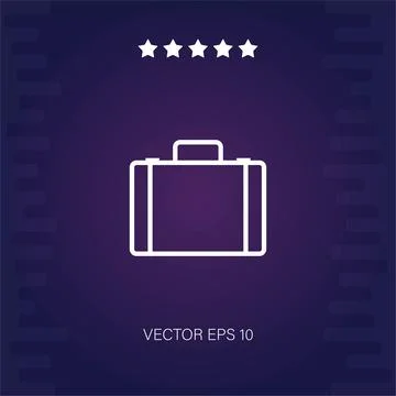 Briefcase  icon Illustrazione stock