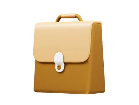 Briefcase icon illustration 3d Stock Illustration