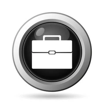 Briefcase icon. Internet button on white background.. Stock Illustration