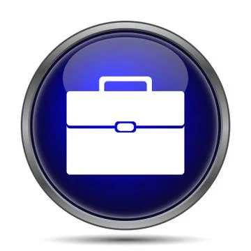 Briefcase icon. Internet button on white background.. Stock Illustration