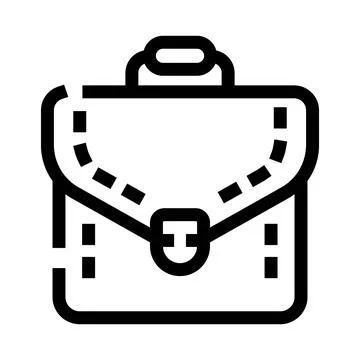 Briefcase icon representing business and corporate work Stock Illustration