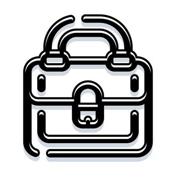 Briefcase icon representing business and professionalism Stock Illustration