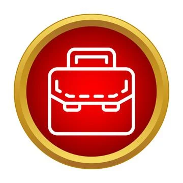 Briefcase icon representing business and professional work Ilustración de archivo