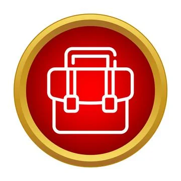 Briefcase icon representing business and professionalism concept Stock Illustration