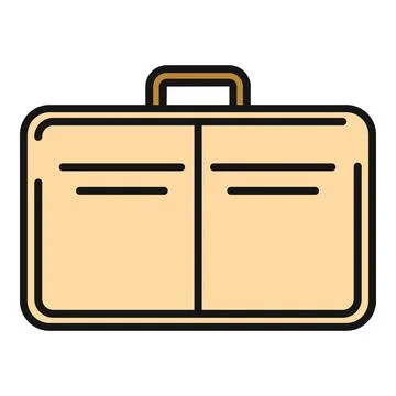 Briefcase icon representing business, work, and education Stock Illustration