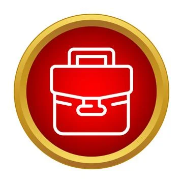 Briefcase icon representing professionalism and business career Stock Illustration