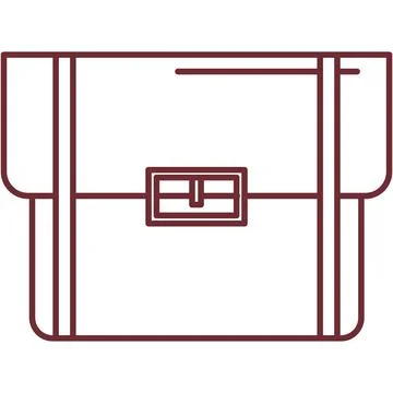Briefcase icon vector business suitcase work case Stock Illustration