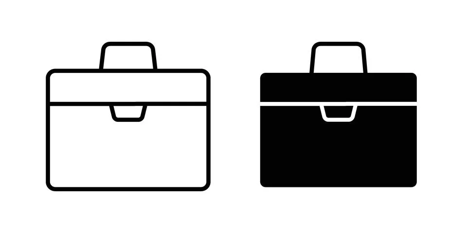Briefcase icon vector design illustrations Stock Illustration