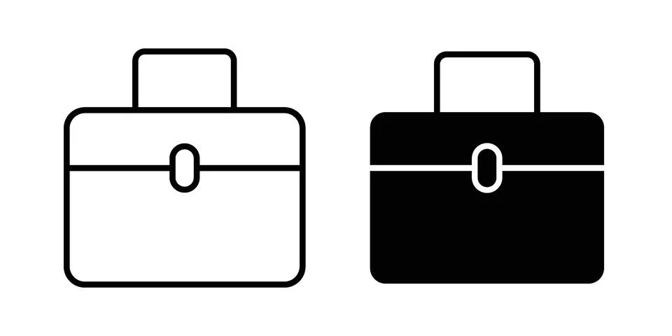 Briefcase icon vector design illustrations Stock Illustration