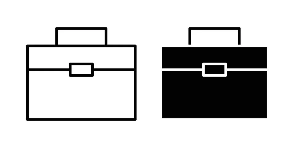 Briefcase icon vector editable eps10 Stock Illustration