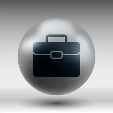 Briefcase icon, vector illustration. Flat design Stock Illustration