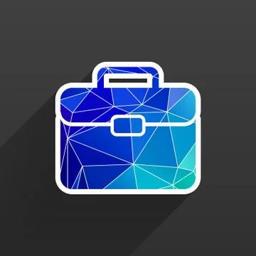 Briefcase icon, vector illustration. Flat design Illustrazione stock
