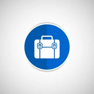 Briefcase icon, vector illustration. Flat design Stock Illustration