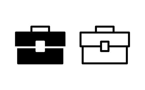 Briefcase icon vector illustration. suitcase sign and symbol. luggage symbol. Stock Illustration