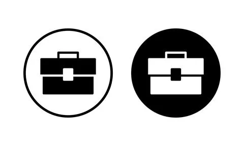 Briefcase icon vector illustration. suitcase sign and symbol. luggage symbol. Stock Illustration