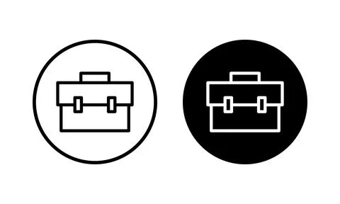 Briefcase icon vector illustration. suitcase sign and symbol. luggage symbol. Stock Illustration