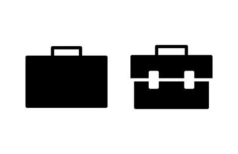 Briefcase icon vector illustration. suitcase sign and symbol. luggage symbol. Stock Illustration
