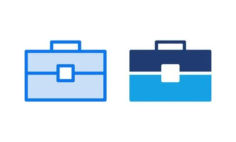 Briefcase icon vector illustration. suitcase sign and symbol. luggage symbol. Stock Illustration