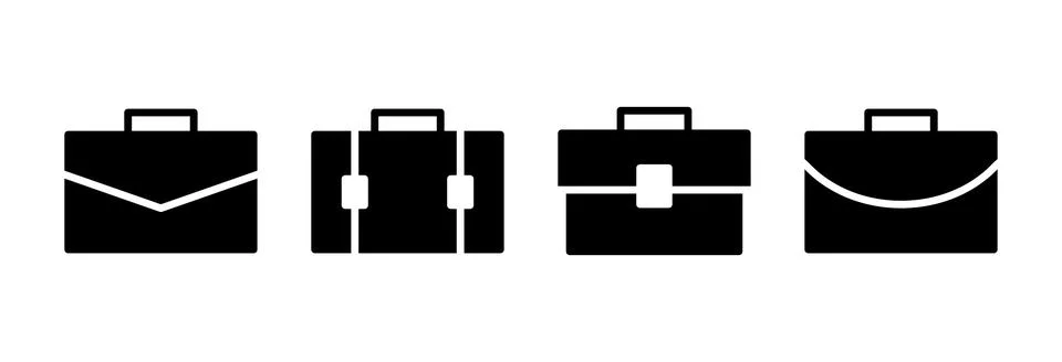 Briefcase icon vector illustration. suitcase sign and symbol. luggage symbol. Stock Illustration