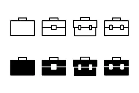 Briefcase icon vector illustration. suitcase sign and symbol. luggage symbol. Stock Illustration