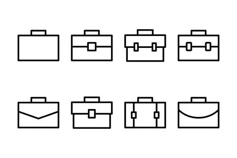 Briefcase icon vector illustration. suitcase sign and symbol. luggage symbol. Stock Illustration