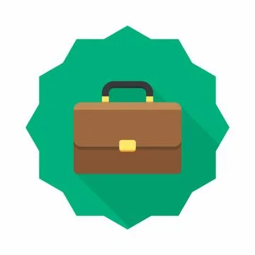Briefcase icon vector isolated. Stock Illustration