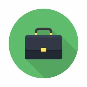 Briefcase icon vector isolated. Stock Illustration