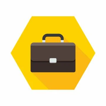Briefcase icon vector isolated. Stock Illustration