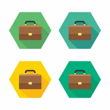 Briefcase icon vector isolated. Stock Illustration