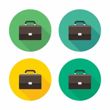 Briefcase icon vector isolated. Stock Illustration