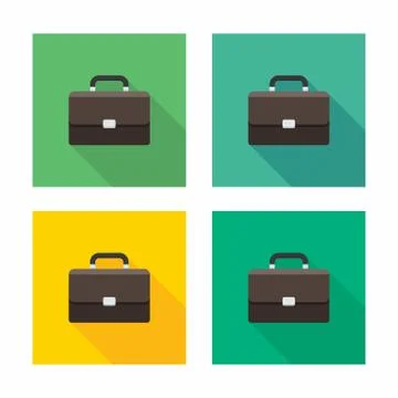 Briefcase icon vector isolated. Stock Illustration