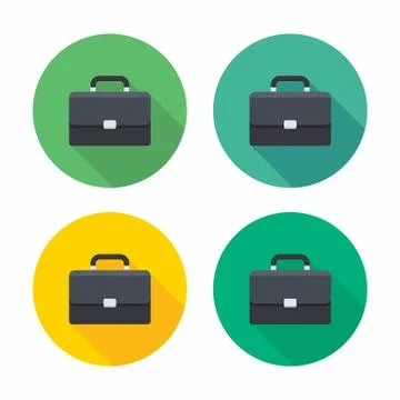 Briefcase icon vector isolated. Stock Illustration
