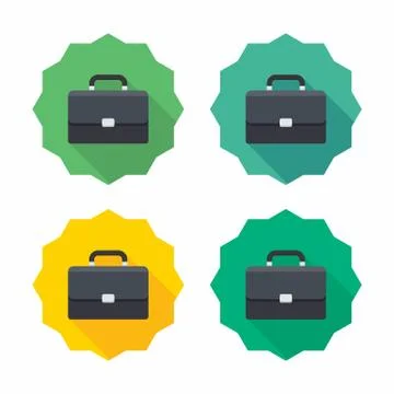 Briefcase icon vector isolated. Stock Illustration
