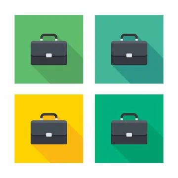 Briefcase icon vector isolated. Stock Illustration
