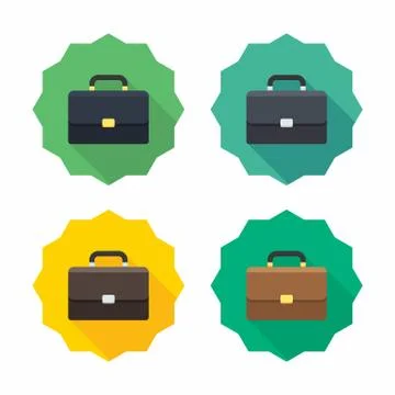 Briefcase icon vector isolated. Stock Illustration