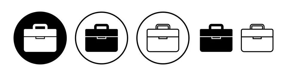 Briefcase icon vector. Portfolio vector icon. suitcase icon Stock Illustration